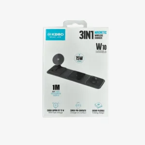 Cargador Inalámbrico Magnético 3 En 1 Carga Rápida De 15w - Imagen 1