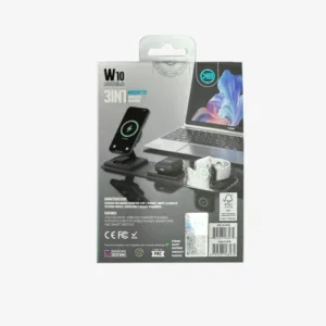 Cargador Inalámbrico Magnético 3 En 1 Carga Rápida De 15w - Imagen 2